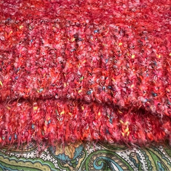 Free People Confetti Eyelash Knit Mock Neck Sweater S - Picture 7 of 15